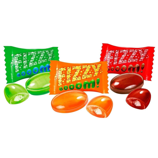 detail FIZZY BOOM Ovocné šumivé bonbony