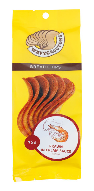 detail Topinky s příchutí krevety ve smetanové omáčce 75g Chvylyasti