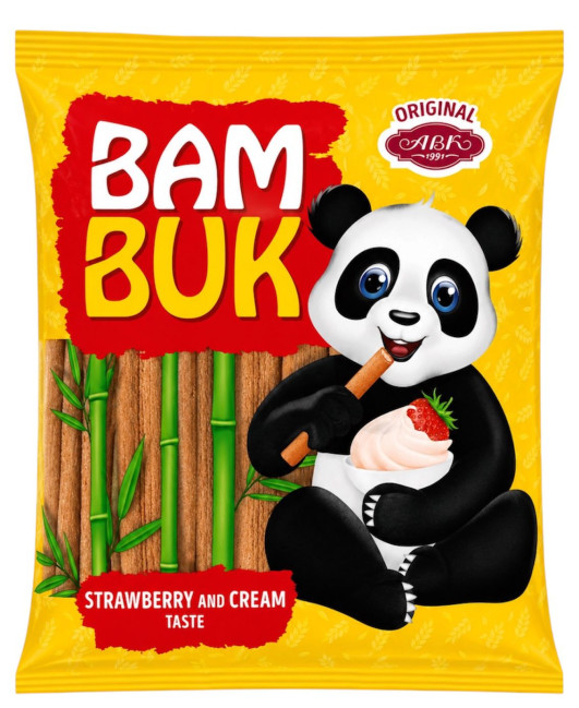 detail Tyčinky Bam-Buk s jahodovou příchutí 160g ABK