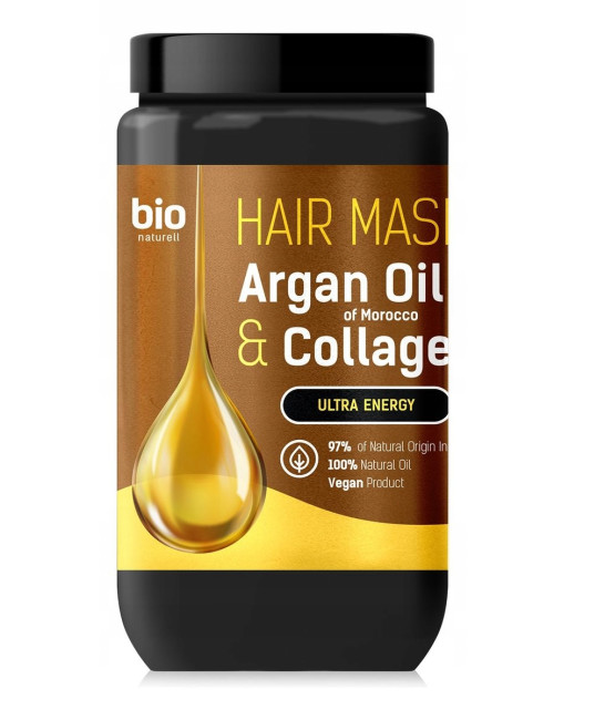 detail Maska na vlasy Arganový olej+kolagen 946ml BioNaturell