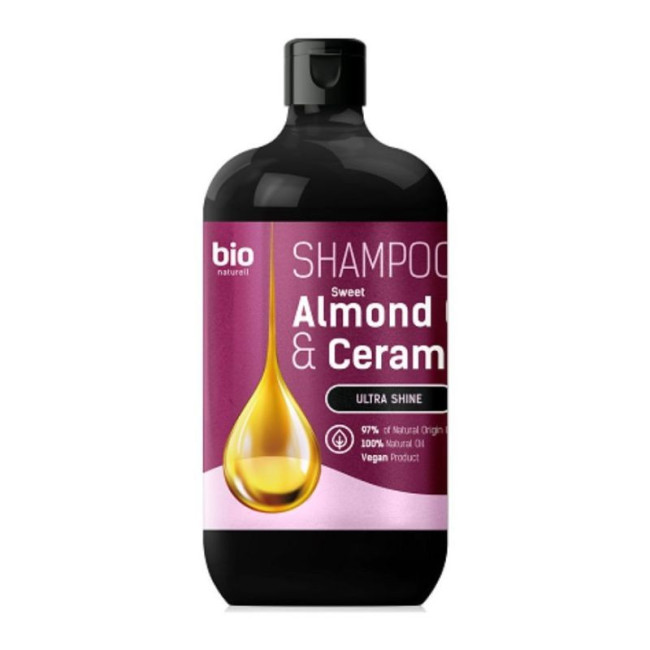 detail Šampon pro všechny typy vlasů Almond Oil + Ceramides 946ml Bio Naturell
