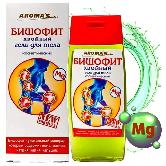 detail Kosmetický tělový gel Bischofit Jehličnatý 100 ml AromaSaules
