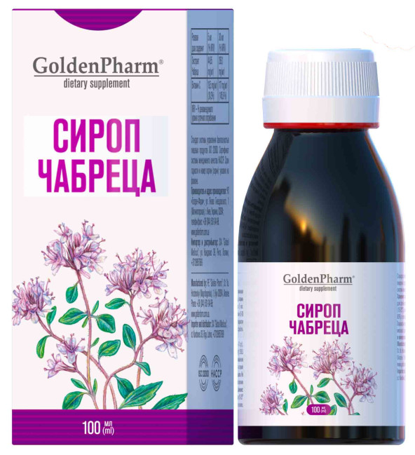 detail Tymiánový sirup 100ml GoldenPharm