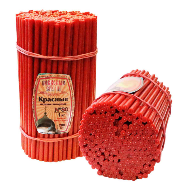 detail Svíčky Medově Jantarové 18cm (N-80) 1ks