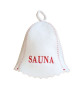 náhled Čepice na banju(saunu) Sauna bílo-červená